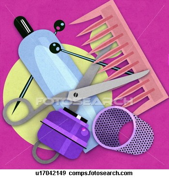 Stock Illustration - hair products. fotosearch - search clipart, illustration, drawings and vector eps graphics images